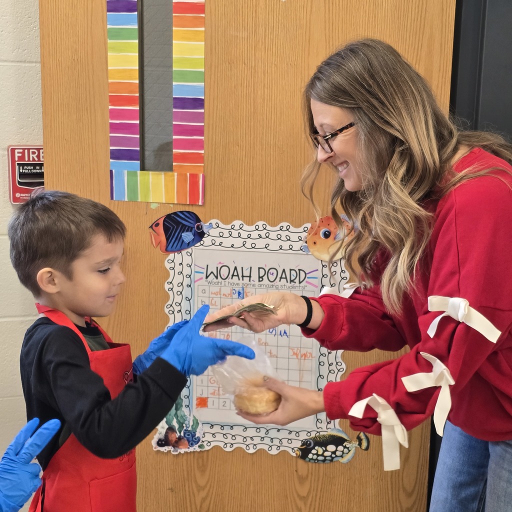 Lucy's Stripes and Sweets made their first delivery. Students manage the orders and deliveries to staff at LWJE for a little Friday sweet treat. 