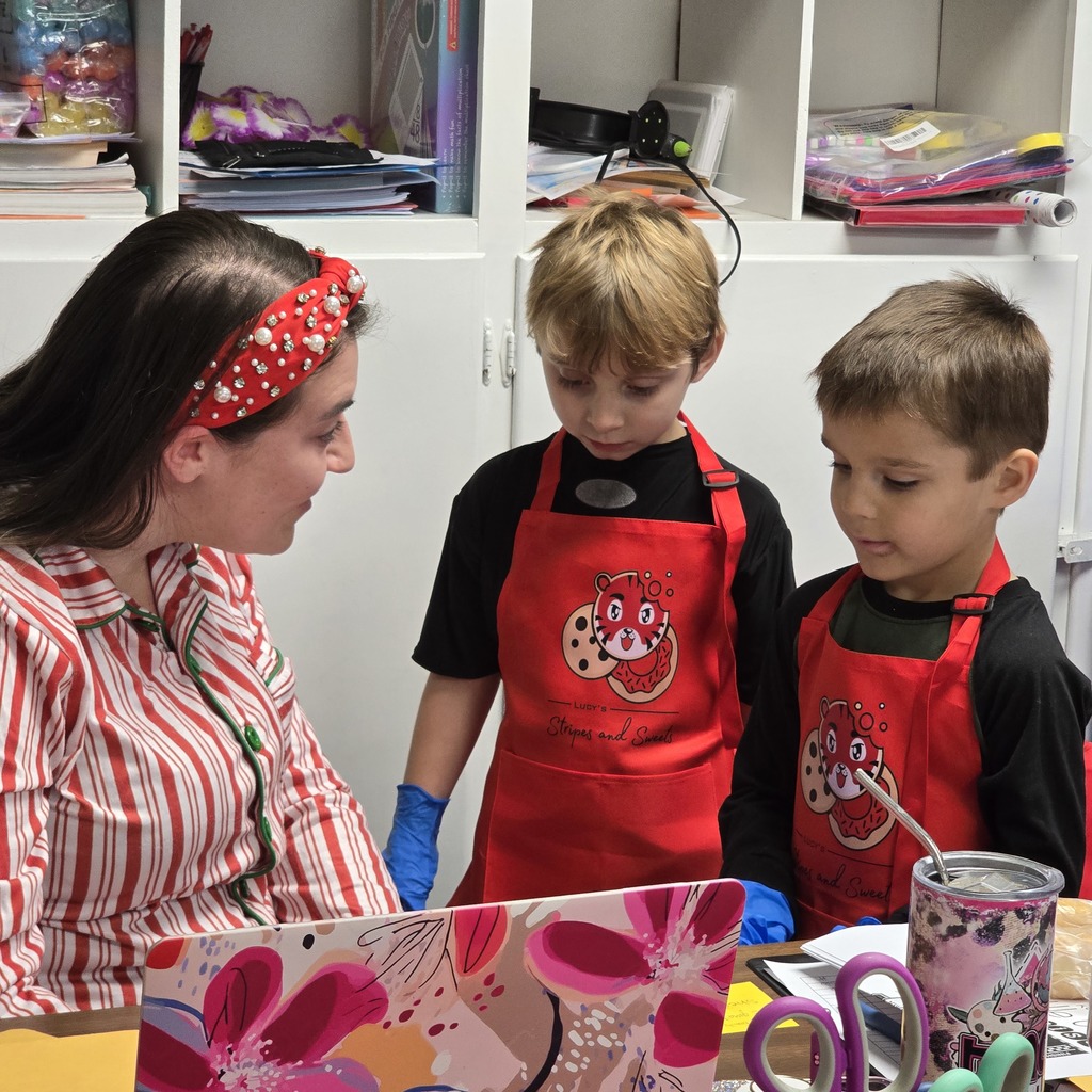 Lucy's Stripes and Sweets made their first delivery. Students manage the orders and deliveries to staff at LWJE for a little Friday sweet treat. 