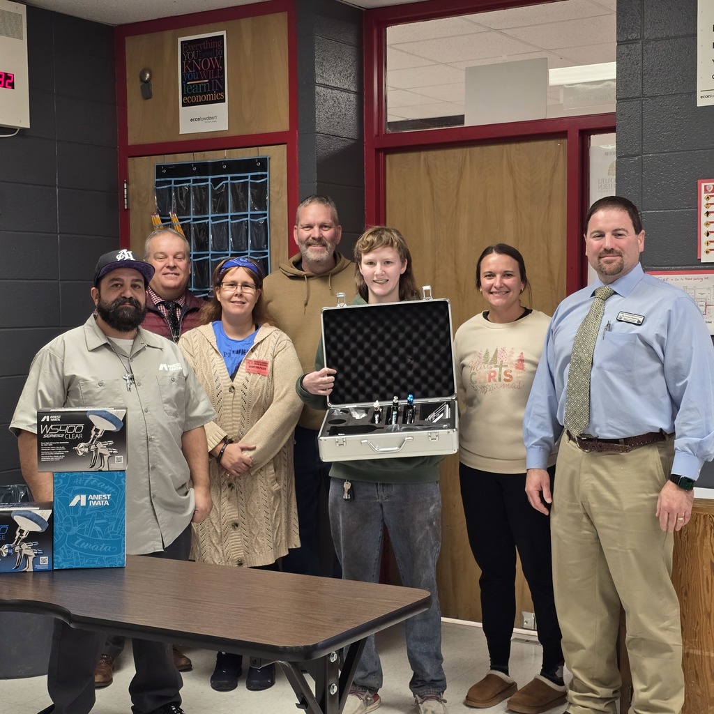 Student surprised by company with a care package!