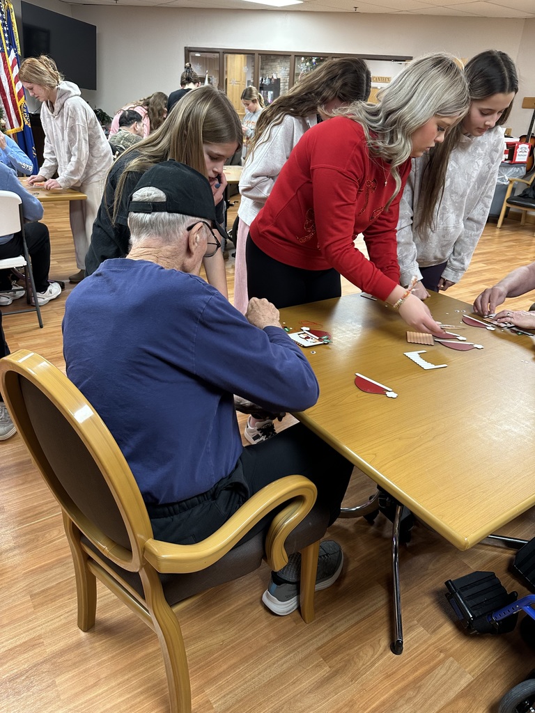 Junior Beta Club visits St. James Veterans Home for Christmas crafts.