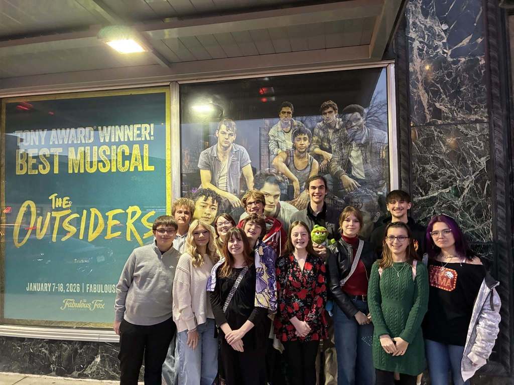 STJ Tiger Drama students attend The Outsiders at The Fabulous Fox. 