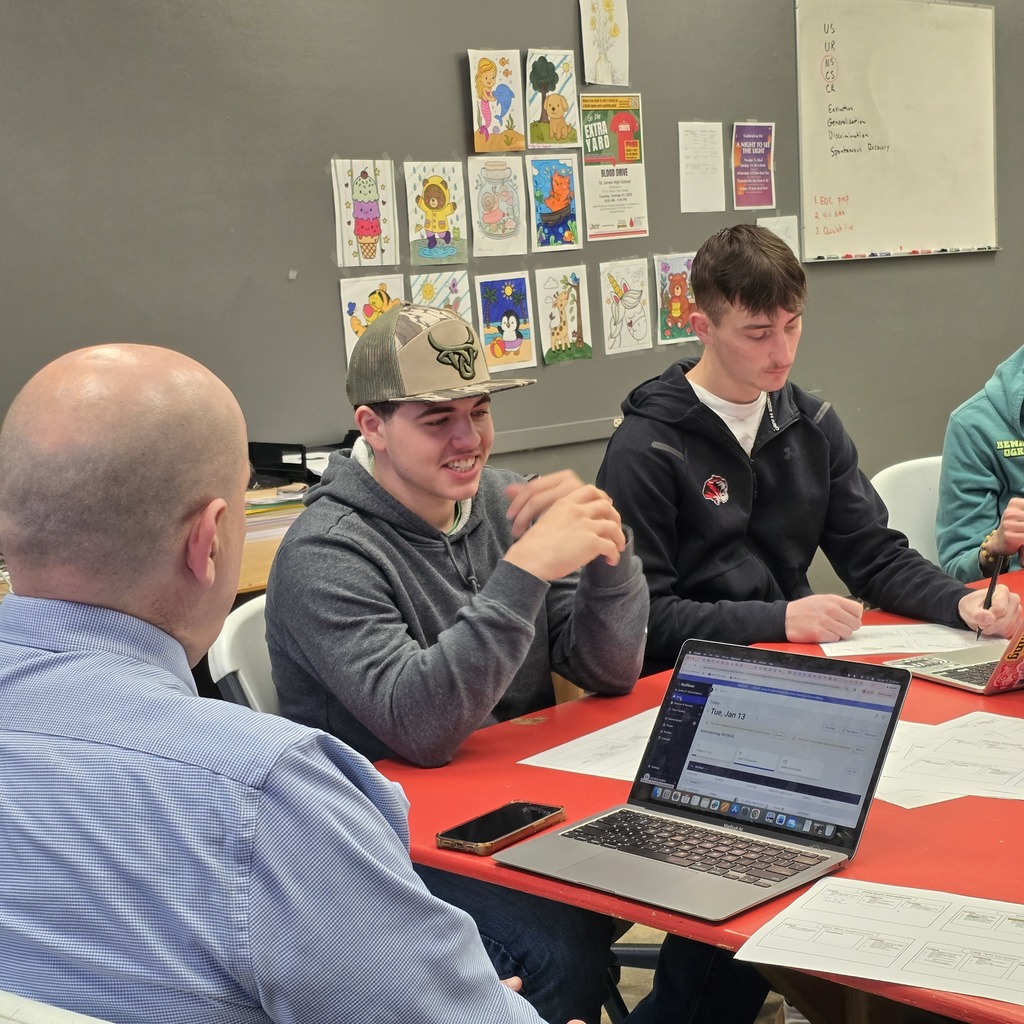 Students attend the Principals Roundtable to improve St. James High School! 