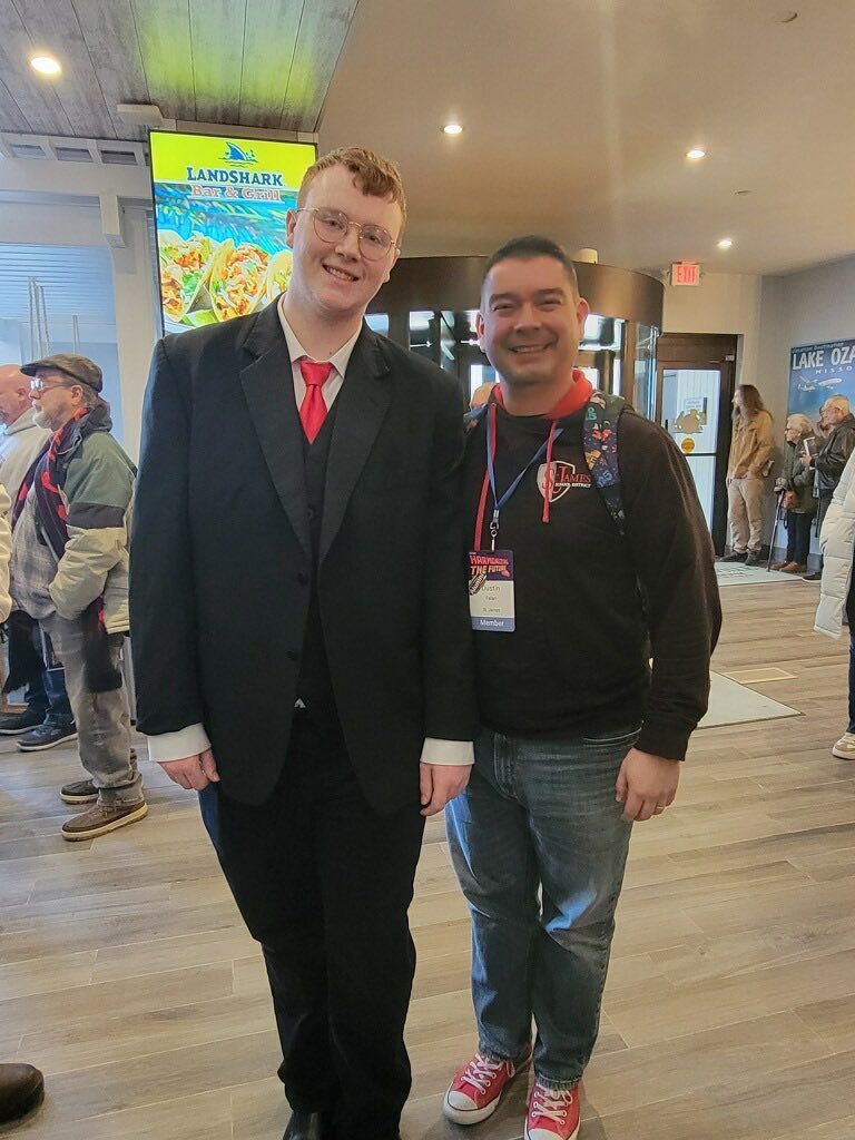 Student performs with the Missouri All State Choir.