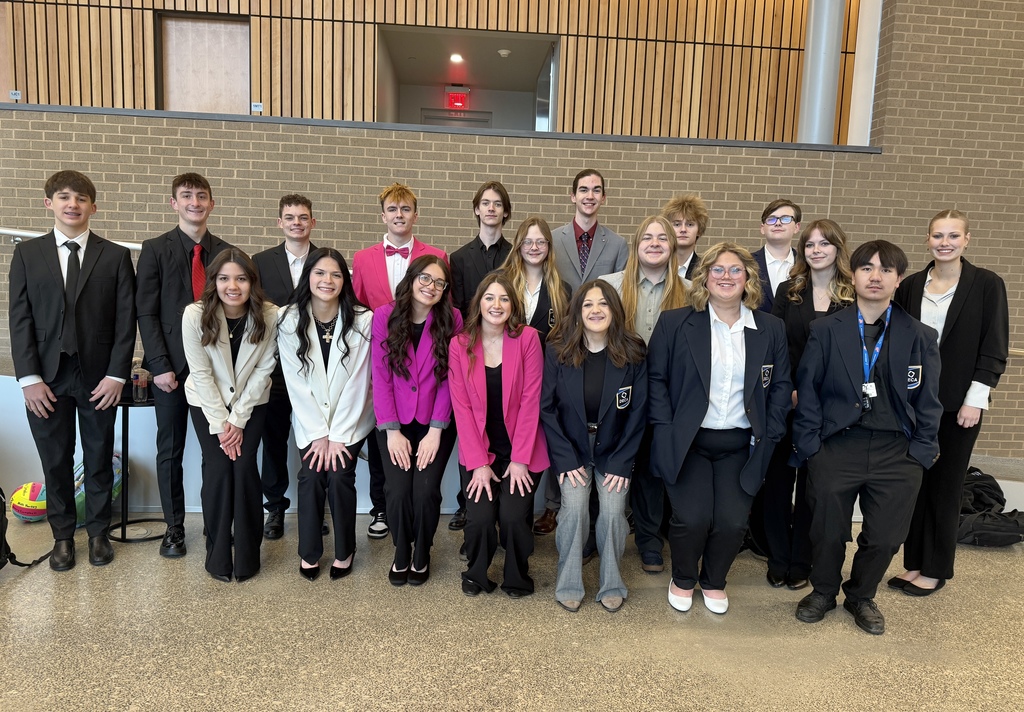 DECA advances at Districts and will compete at State in March. 