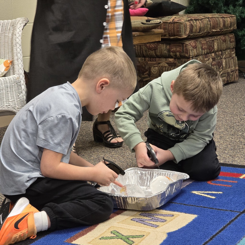 Tiger Cubs gets hands on at the library with dinosaur activity. 