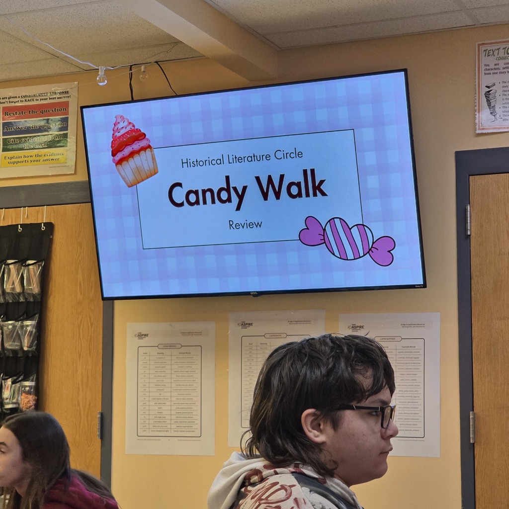 Candy Walk in 8th grade ELA classes!