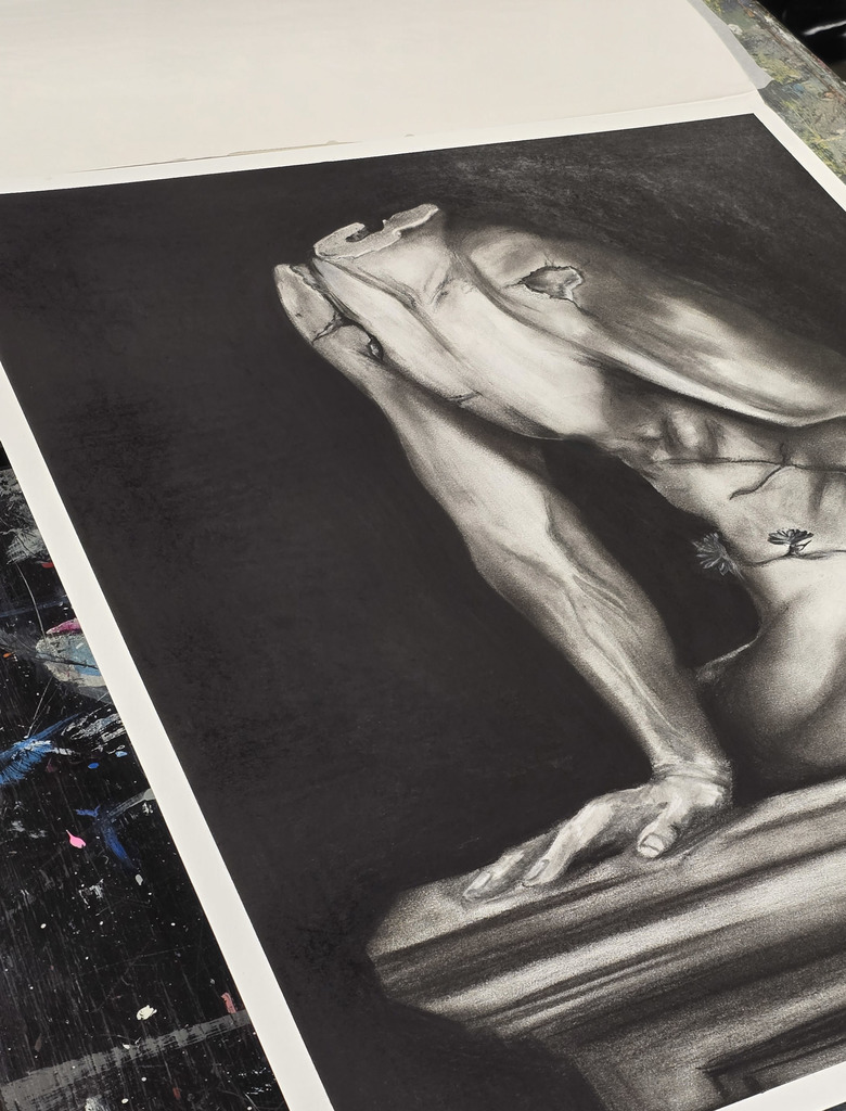 Advanced art students are learning about anatomy in their current unit.