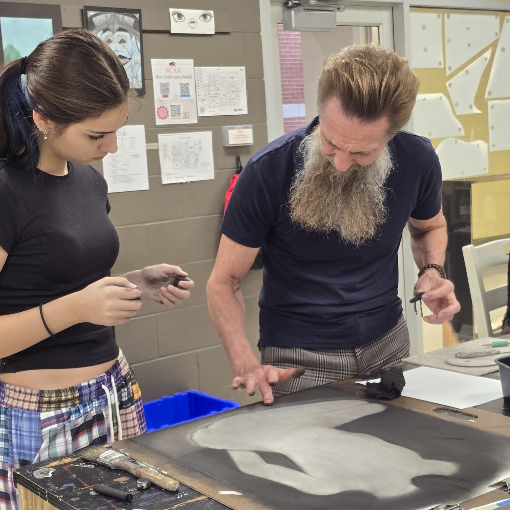 Advanced art students are learning about anatomy in their current unit.