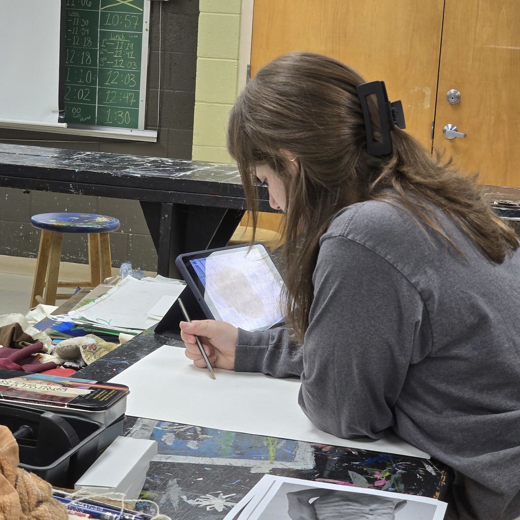 Advanced art students are learning about anatomy in their current unit.