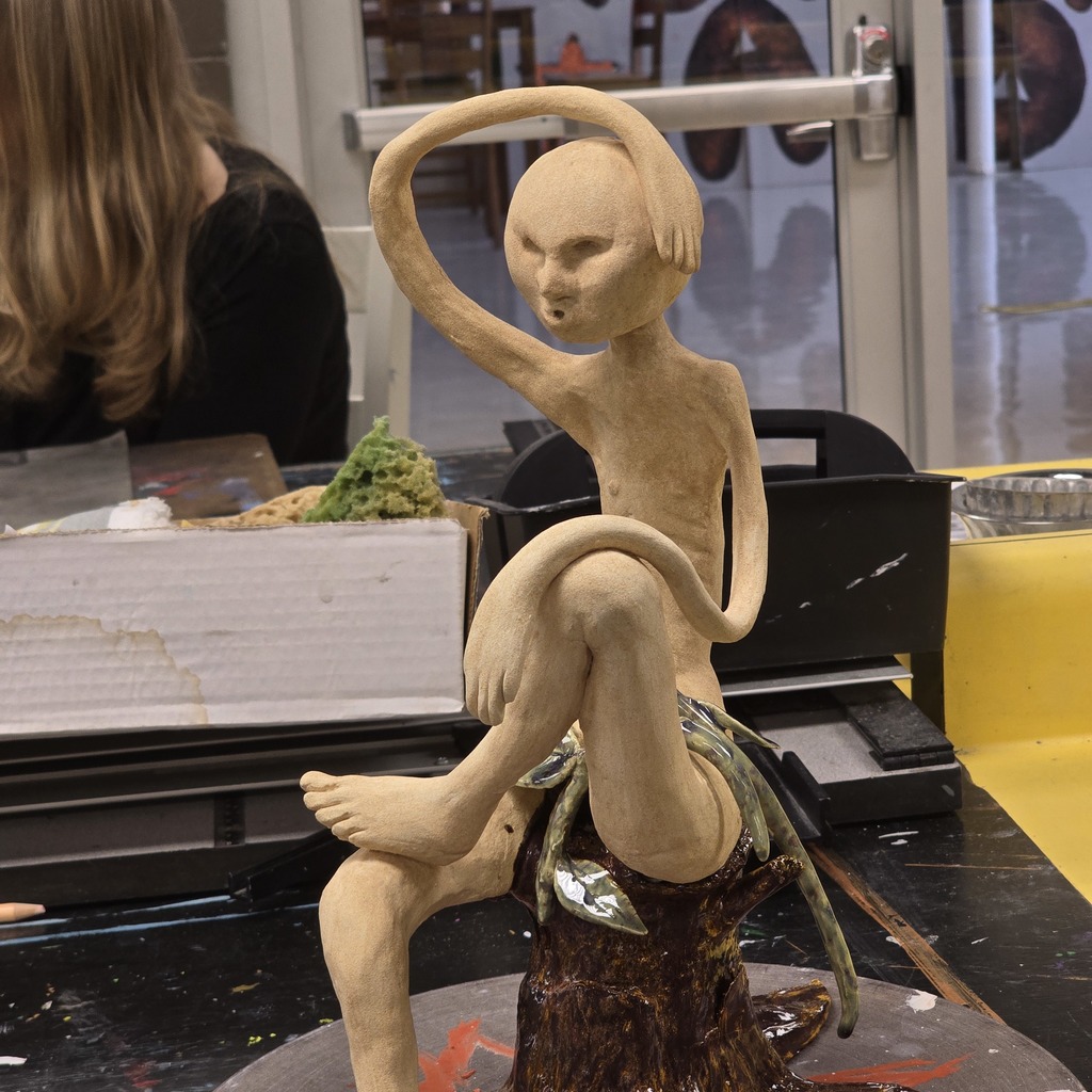 Advanced art students are learning about anatomy in their current unit.