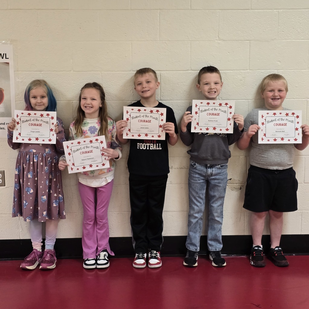 2nd Grade students of the month from LWJE.