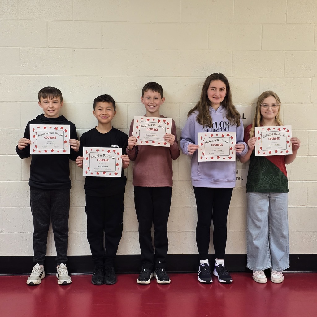 5th Grade students of the month from LWJE.