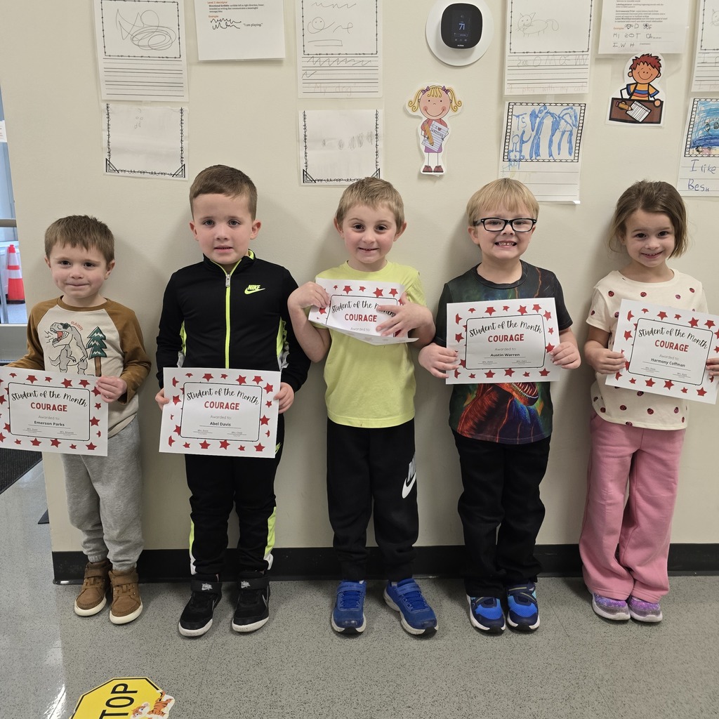 Tiger Cubs Grade students of the month from LWJE.