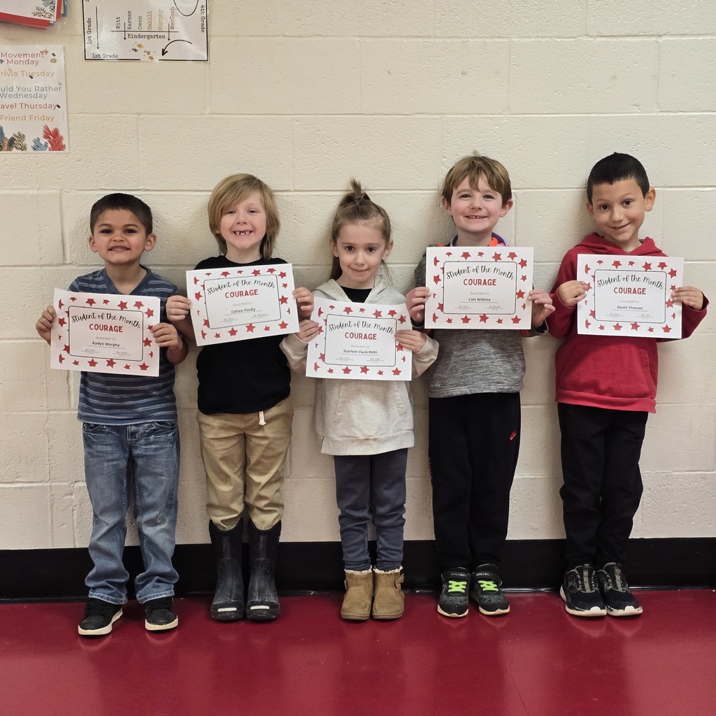 Second Grade students of the month from LWJE.