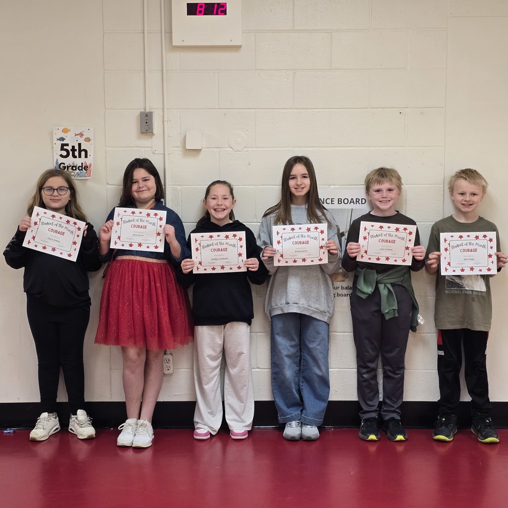 4th Grade students of the month from LWJE.