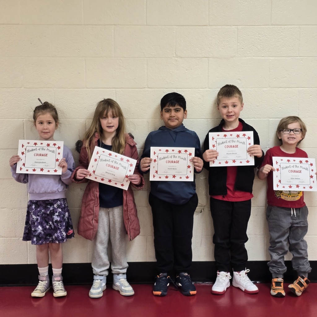 1st Grade students of the month from LWJE.
