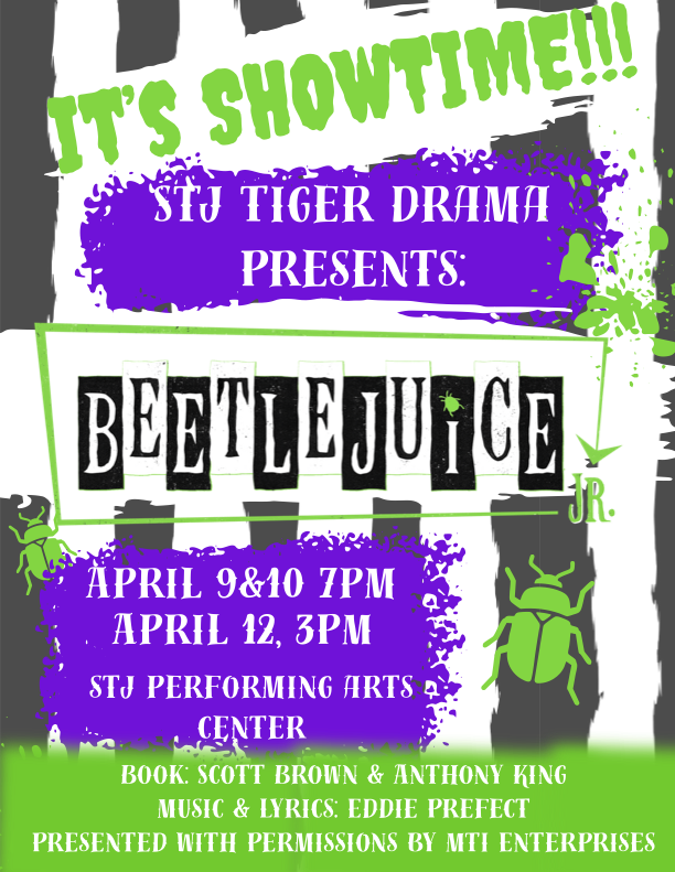 STJ Tiger Drama Presents: Beetlejuice, Jr!
