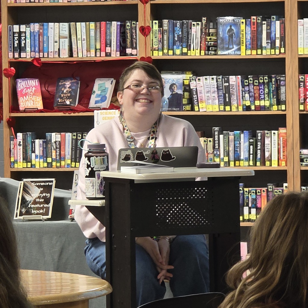 St. James teacher speaks to student about her published book!