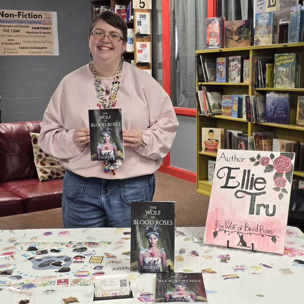 St. James teacher speaks to student about her published book!