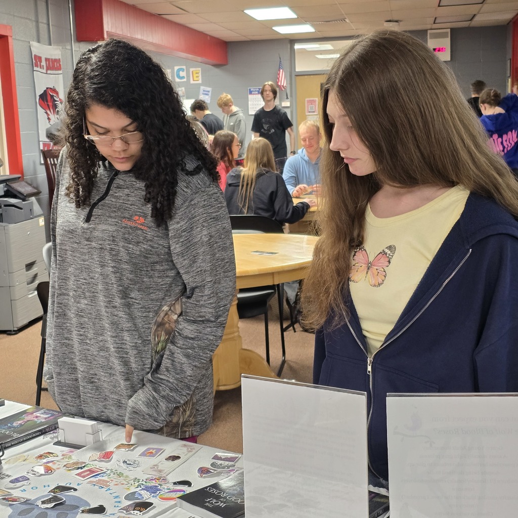 St. James teacher speaks to student about her published book!