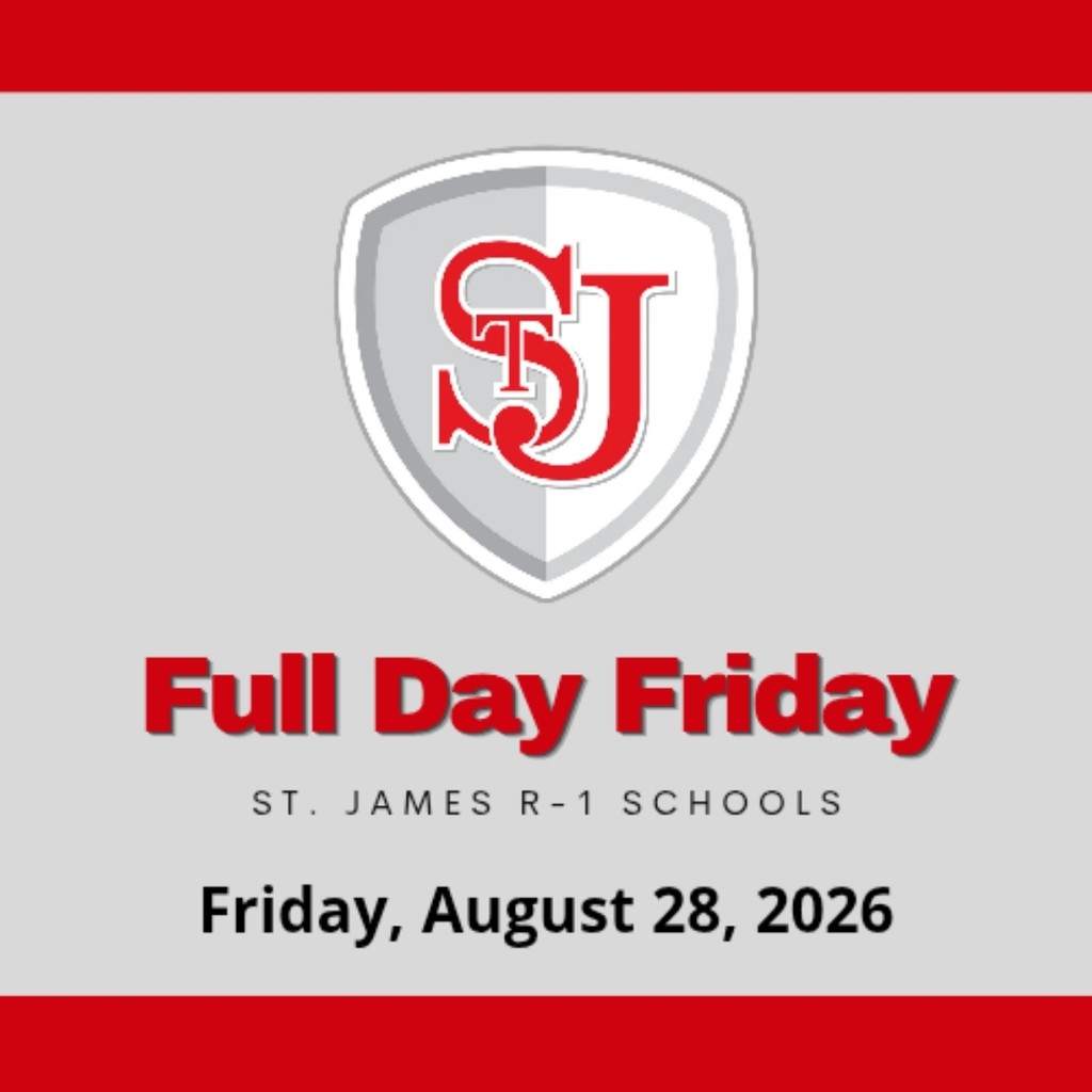 Logo for Full Day Friday, with red "STJ" in a shield on a gray background. Date is August 28, 2026.