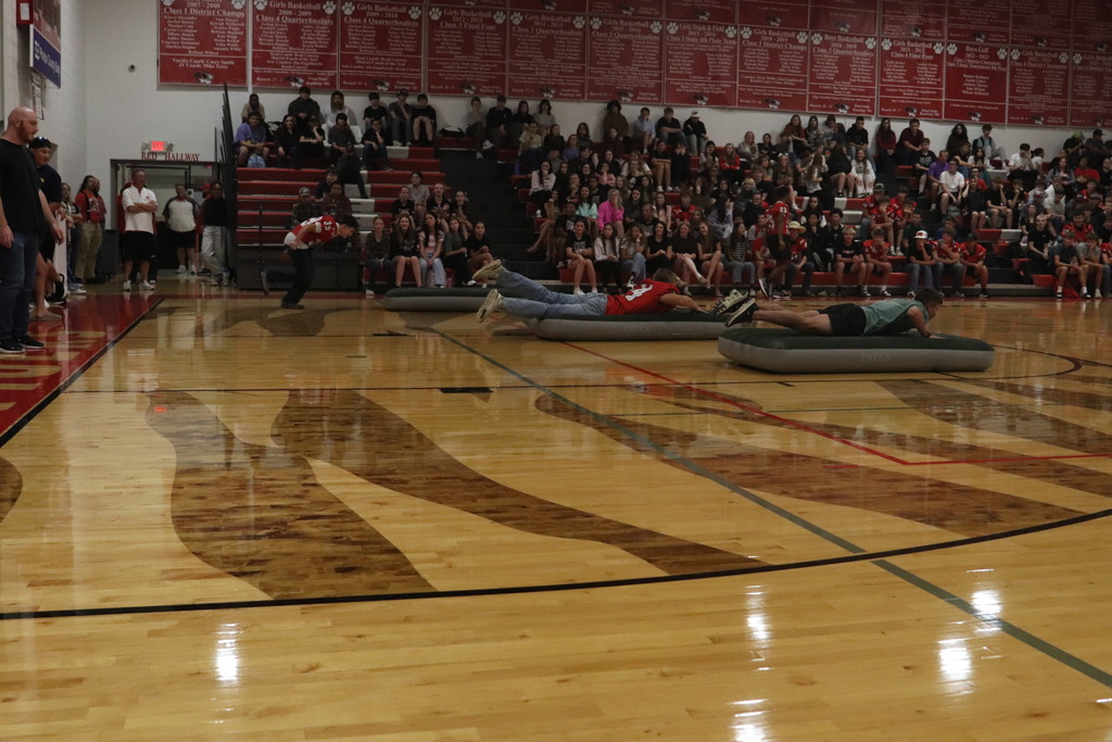Students participate in Tiger Wars games. 
