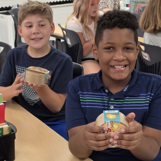 Fourth grade students are surprised with squished from One Sixteen!