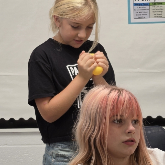 Fourth grade students are surprised with squished from One Sixteen!