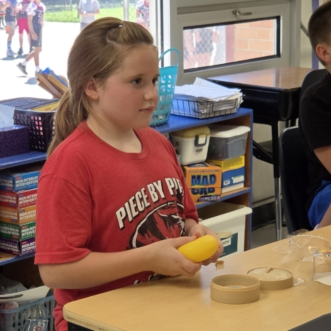 Fourth grade students are surprised with squished from One Sixteen!
