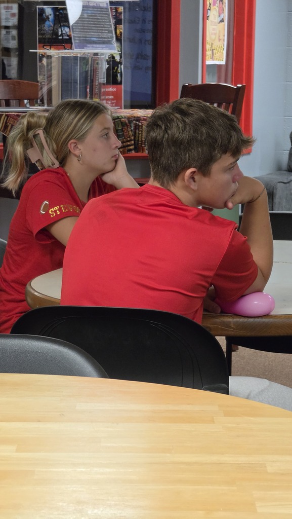9th grade students visit the high school library.
