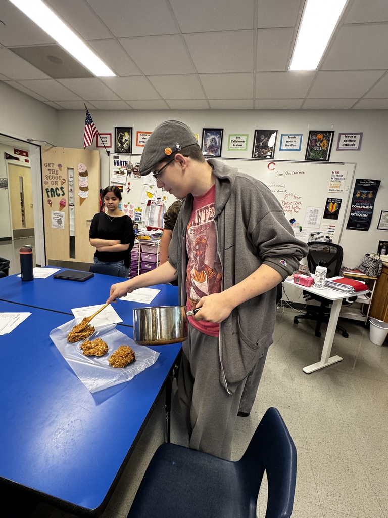 Foods I students learn the importance of measurements in baking. 