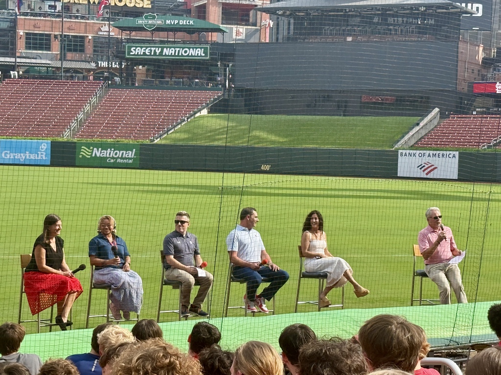 Panel of executives from Career Day at the St. Louis Cardinals stadium!