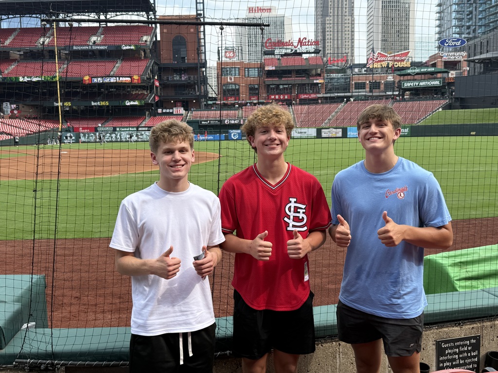 St. James High School DECA and Sports and Entertainment Marketing students visiting the cardinals stadium for Career Day!