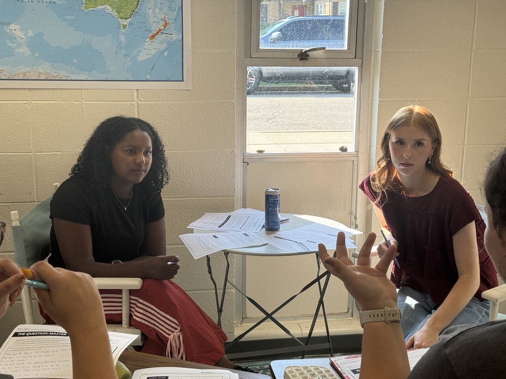 Mrs. Wantland's Great Books class in their Lit Circles