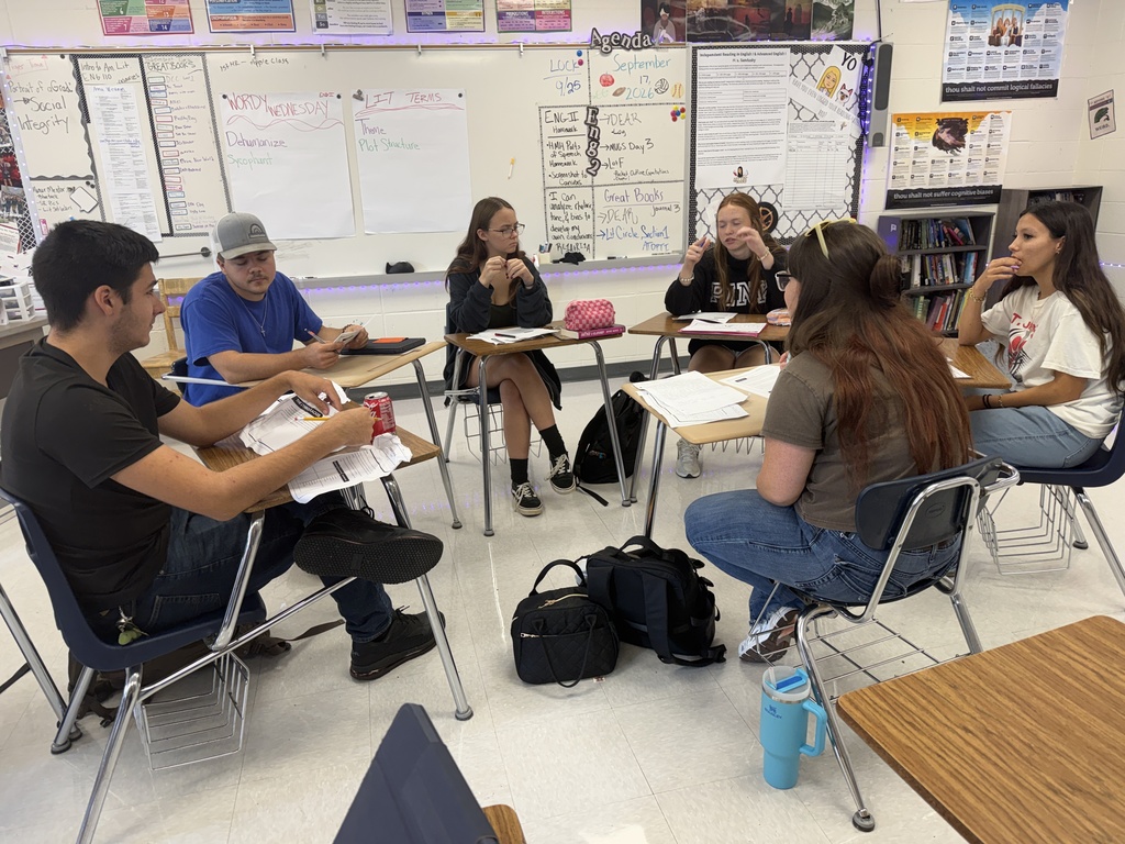 Mrs. Wantland's Great Books class in their Lit Circles