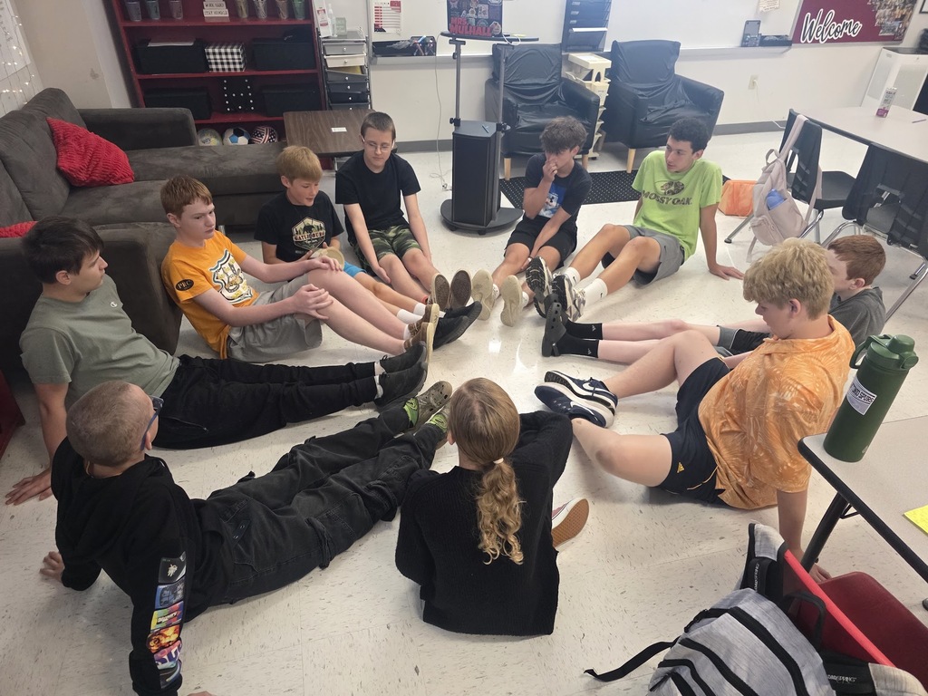 Students practice workplace skills in Careers class. 