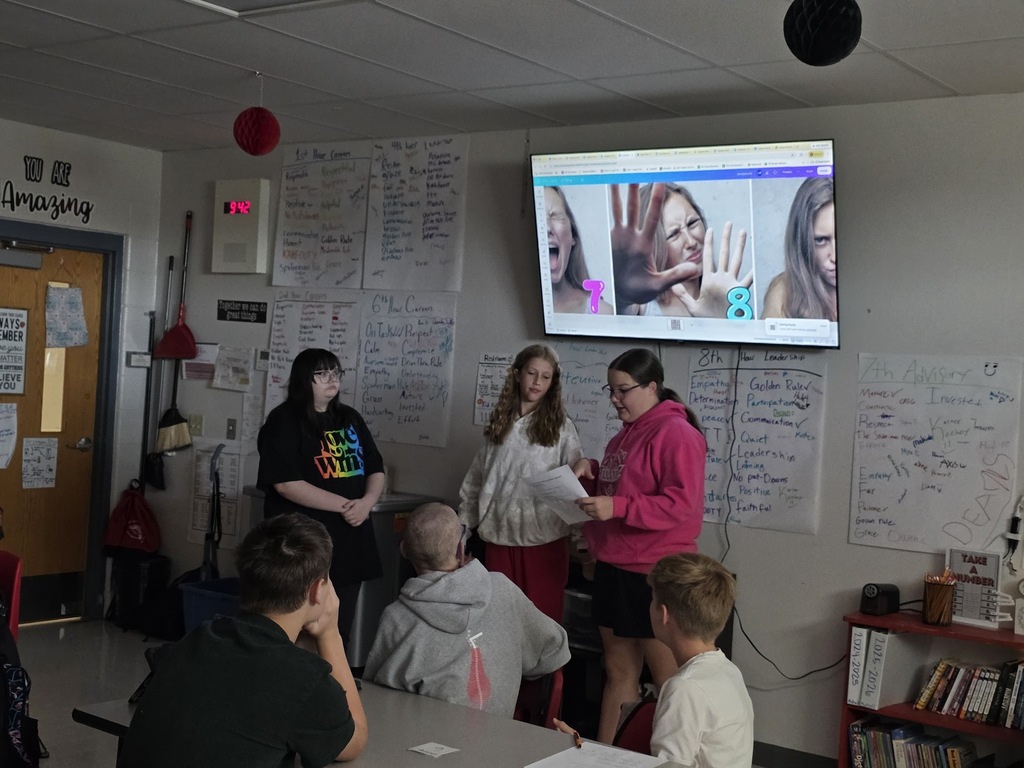 Students practice workplace skills in Careers class. 