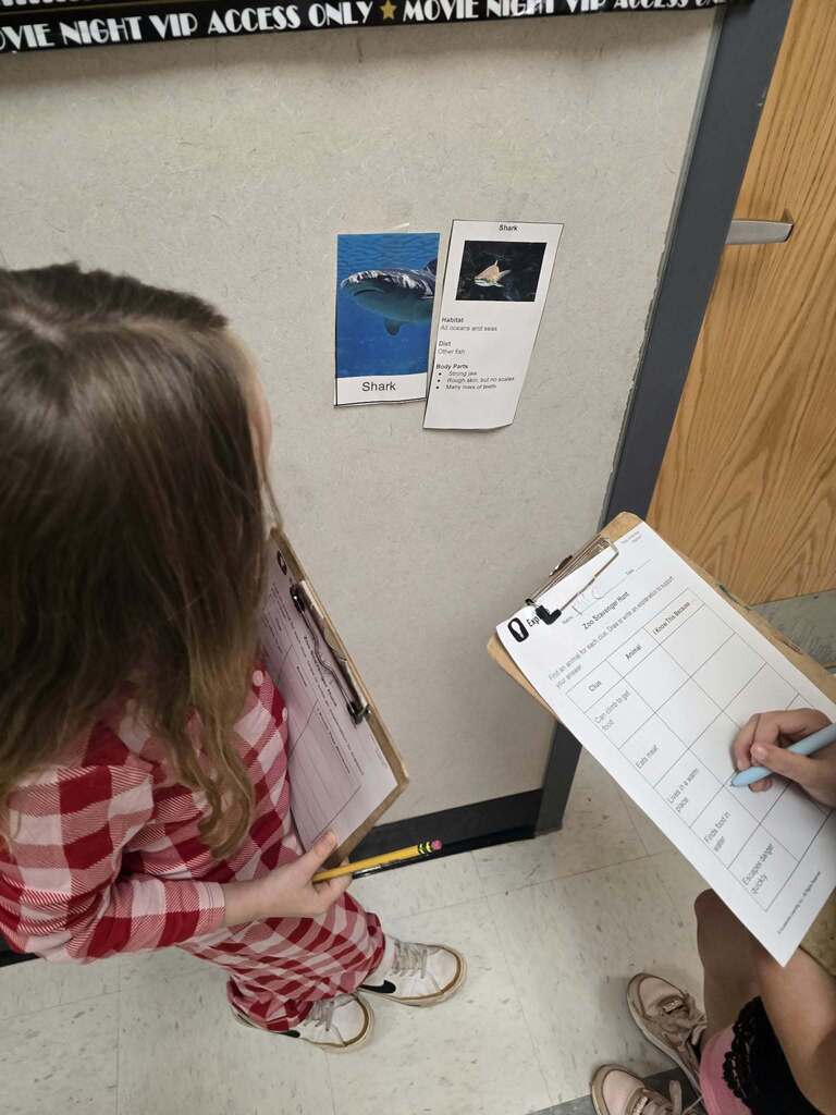 First Grade Animal Scavenger Hunt!