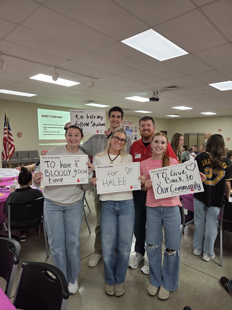 St. James NHS officers at the Community Blood Center education day!