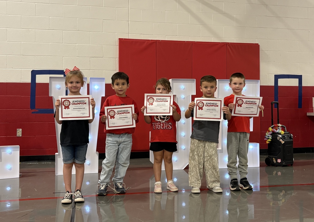 Kindergarten students of the month at LWJE!