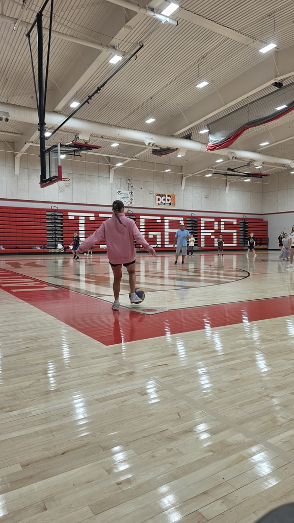 Middle school PE students participate in their kickball unit.
