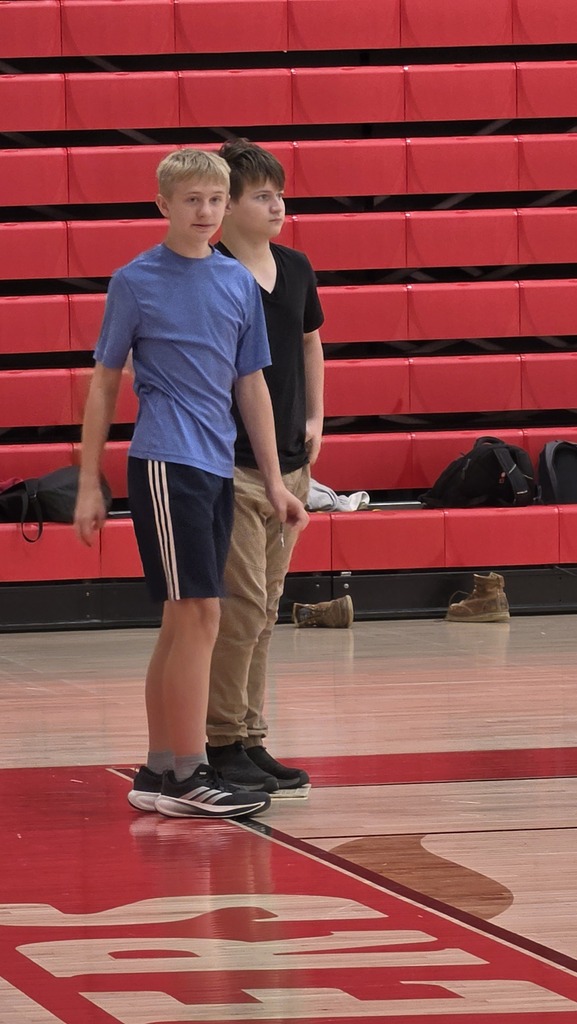 Middle school PE students participate in their kickball unit.