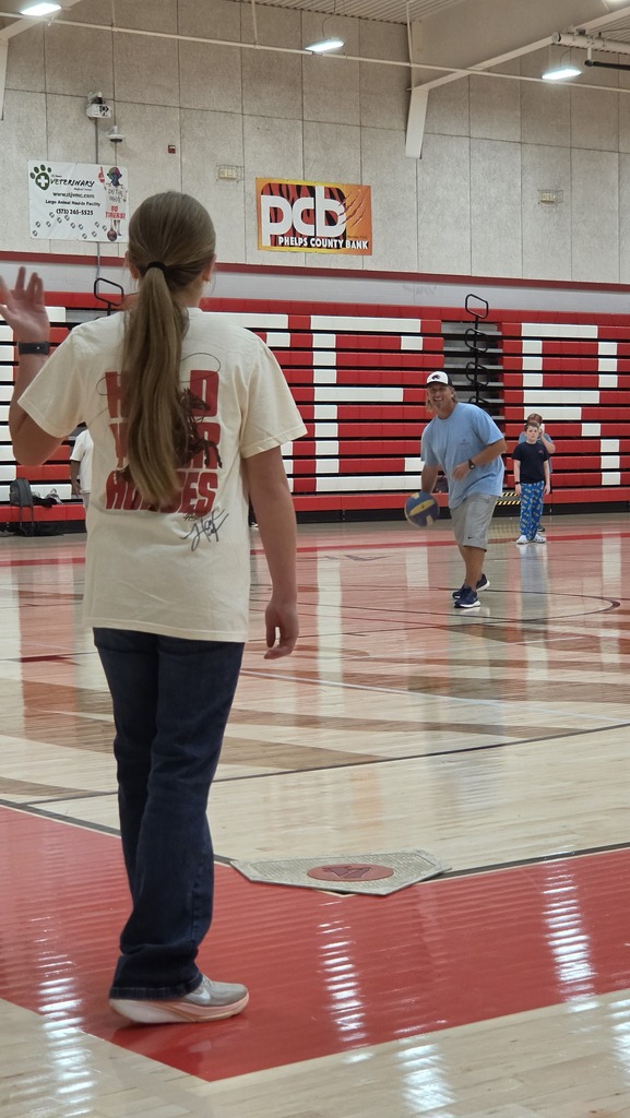Middle school PE students participate in their kickball unit.