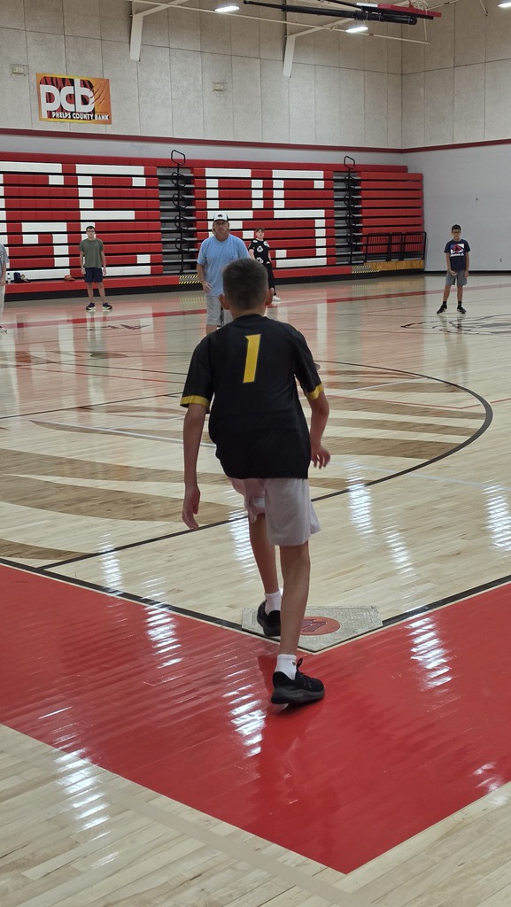 Middle school PE students participate in their kickball unit.