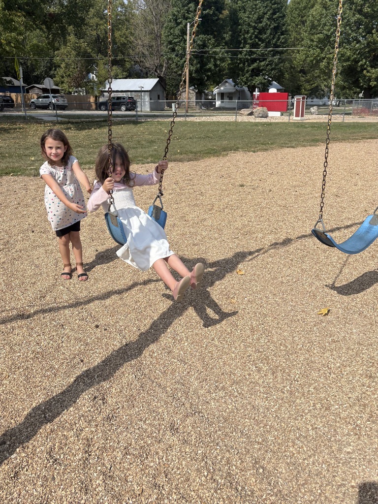 Kindergarten uses critical thinking on the playground for the Push and Pull unit.