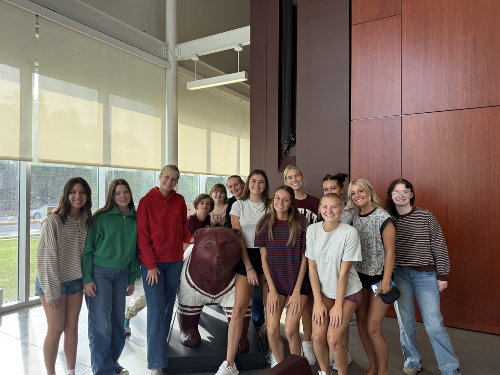 St. James High School students touring MSU