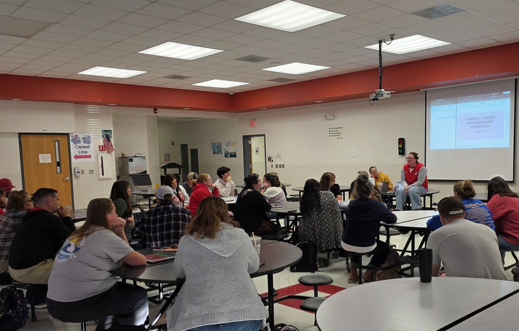 St. James teachers collaborate during professional development.
