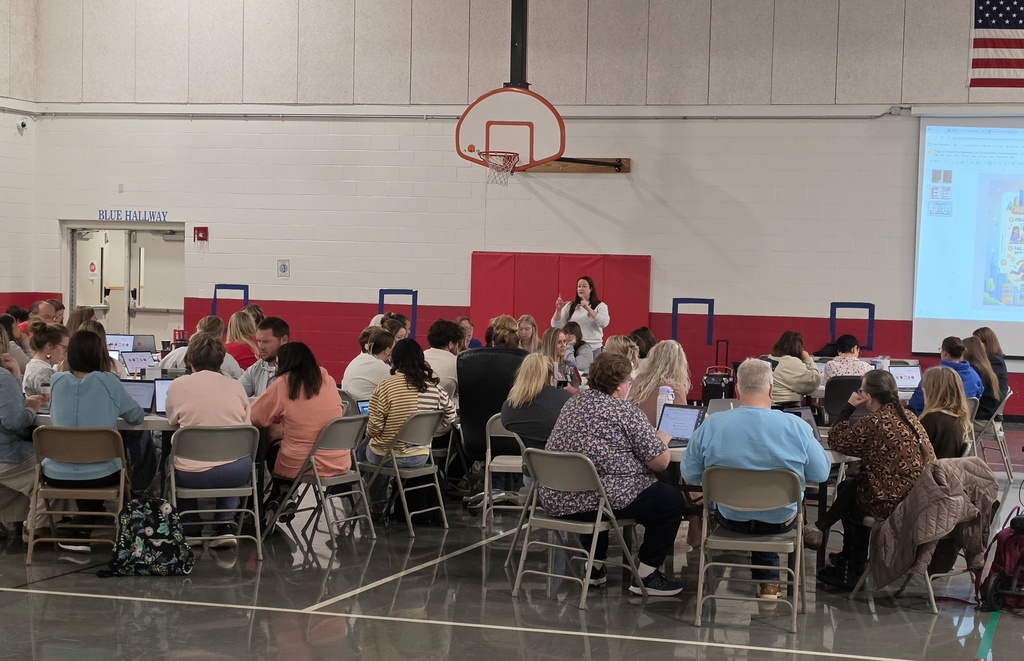 St. James teachers collaborate during professional development.