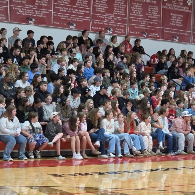 KD Hill shares message of resilience to St. James students.
