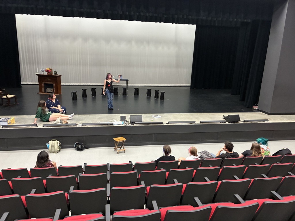 High school students learn about the collegiate theatre experience from former Tiger!